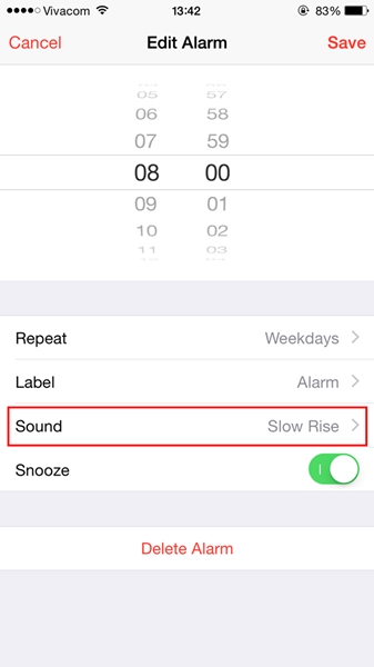 วิธีตั้งเสียงนาฬิกาปลุกจากเพลงใน Apple Music