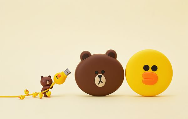 Power Bank Brown และ Sally จาก LINE
