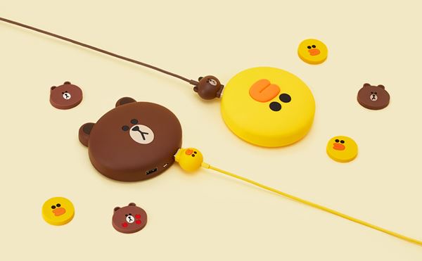Power Bank Brown และ Sally จาก LINE