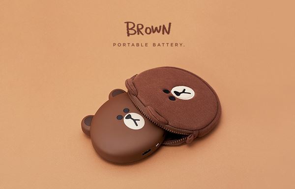Power Bank Brown และ Sally จาก LINE