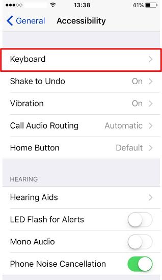 วิธีปิดคีย์บอร์ดแสดงตัวพิมพ์ใหญ่พิมพ์เล็กอัตโนมัติ บน iOS 9