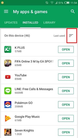 วิธีลบแอพฯ Android ที่ไม่ค่อยใช้ใน Google Play