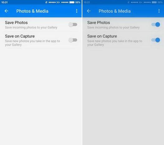 วิธีตั้งค่า Facebook Messenger ให้เซฟรูปลงเครื่องอัตโนมัติ