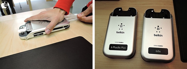 Apple Store ญี่ปุ่นโชว์ติดฟิล์ม iPhone ด้วยเครื่องมือจาก Belkin