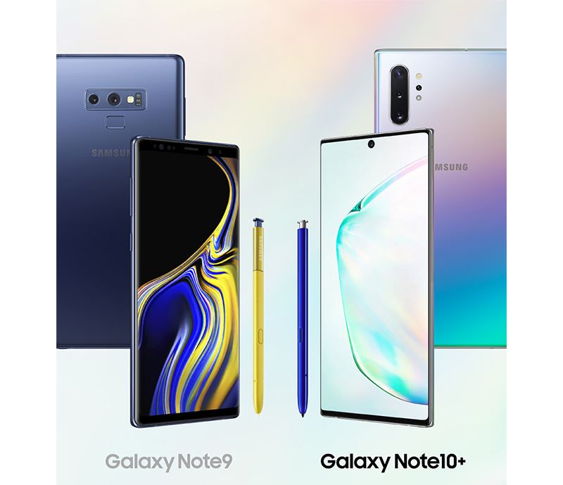 เปรียบเทียบ galaxy note 10+ กับ note 9