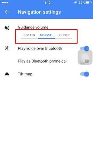 วิธีปรับระดับเสียงนำทาง Google Maps