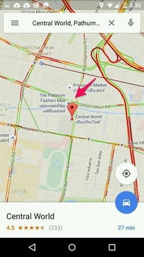 วิธีดูแผนที่ Google Maps แบบ Street View
