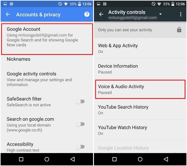 วิธีลบไฟล์เสียงจาก Google Now