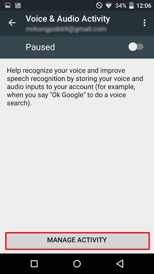 วิธีลบไฟล์เสียงจาก Google Now