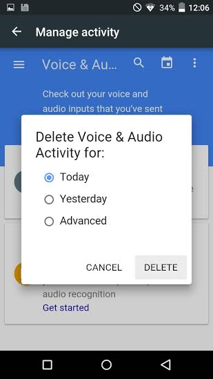 วิธีลบไฟล์เสียงจาก Google Now