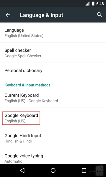 วิธีตั้งค่าคีย์บอร์ด Google Keyboard