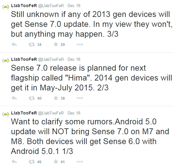 มือถือ HTC ปี 2014 ลุ้นอัพเดท Sense 7 UI ปีหน้า