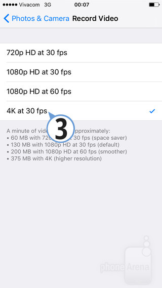 วิธีตั้งค่าภาพถ่ายวีดีโอระดับ 4K สำหรับ iPhone 6s