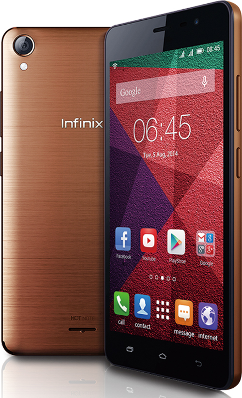 Infinix HOT Note สมาร์ทโฟนชาร์จแบตเร็ว 