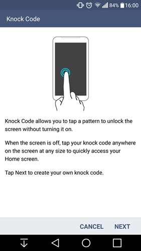 วิธีเปิดหน้าจอมือถือ LG G4 แบบ Knock Code 