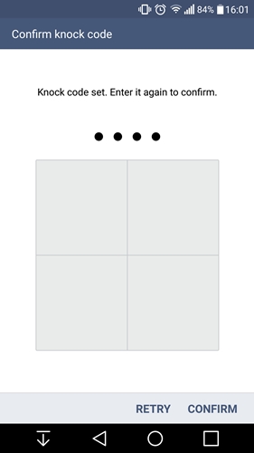 วิธีเปิดหน้าจอมือถือ LG G4 แบบ Knock Code 
