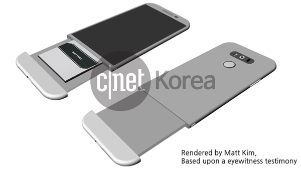 LG G5 ตัวเครื่องเป็นโลหะแบบยูนิบอดี้ ถอดแบตเตอรี่ได้