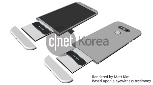 LG G5 ตัวเครื่องเป็นโลหะแบบยูนิบอดี้ ถอดแบตเตอรี่ได้