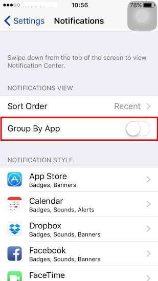วิธีปิดการแจ้งเตือนกลุ่ม (Notification Center)