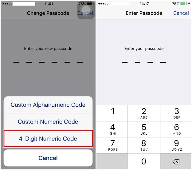 วิธีเปลี่ยนรหัส Passcode จาก 6 หลัก เป็น 4 หลัก สำหรับ iOS 9