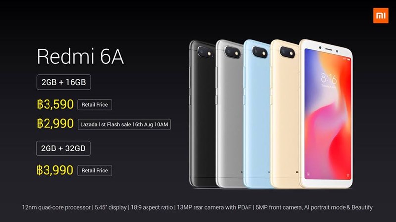 Redmi 6A, Redmi 6 และ Mi Max 3