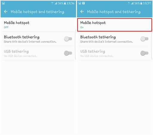 วิธีแชร์เน็ต Wi-Fi บน Samsung Galaxy S7