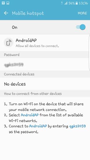 วิธีแชร์เน็ต Wi-Fi บน Samsung Galaxy S7
