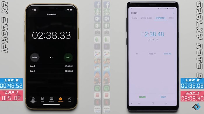 เปรียบเทียบความเร็ว iPhone XR กับ Galaxy Note 9