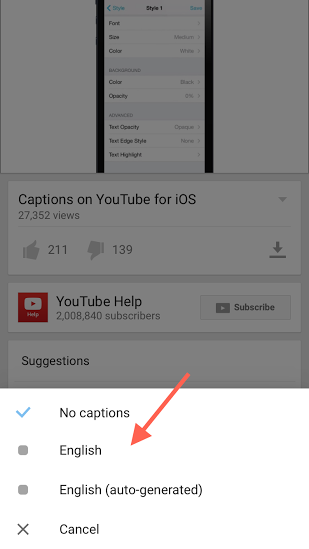 วิธีปรับซับไตเติลใน YouTube