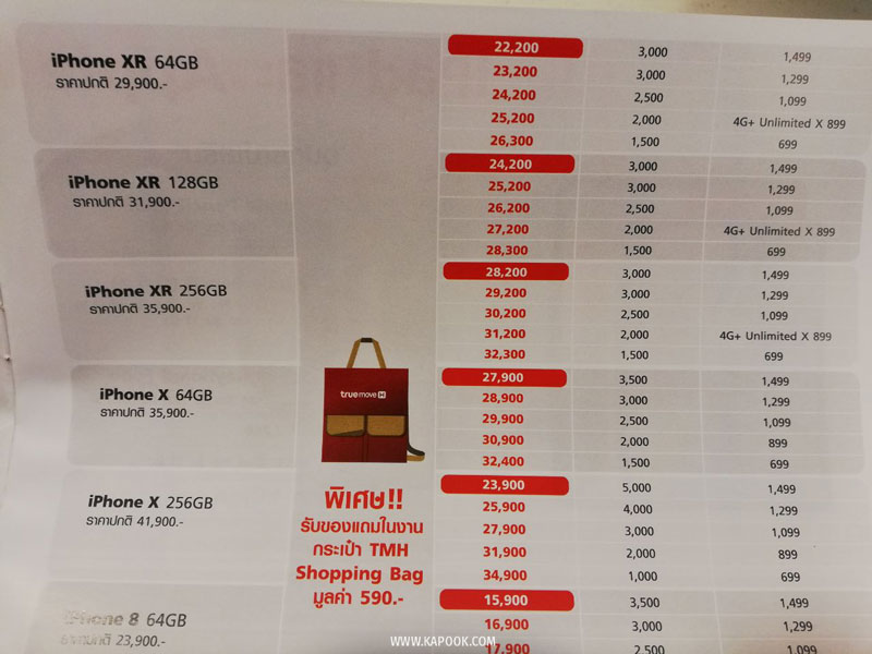 โปรโมชั่น iPhone ในงาน Thailand Mobile Expo 2019