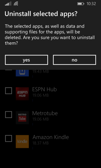 วิธีลบแอพฯ บน Windows Phone