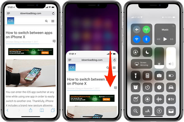 วิธีเปิดใช้งานโหมดย่อหน้าจอ iPhone X