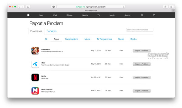  วิธีขอเงินคืนจาก App Store