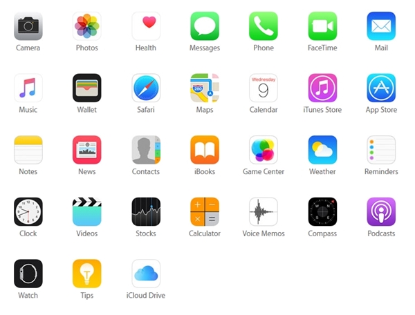 แอพฯ บน iPhone 6s และ 6s Plus ที่ติดมากับเครื่อง