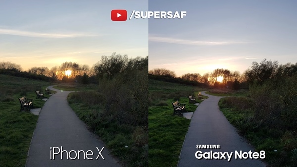 เทียบกล้อง iPhone X กับ Galaxy Note 8 