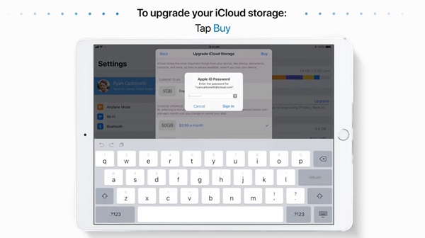 วิธีซื้อพื้นที่เก็บข้อมูลเพิ่มบน iCloud