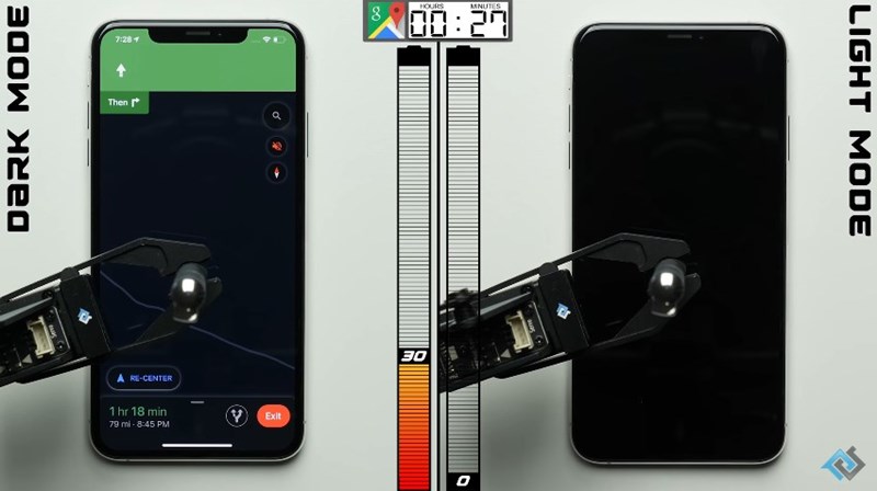  Dark mode บน iPhone รุ่นหน้าจอ OLED ช่วยประหยัดแบต