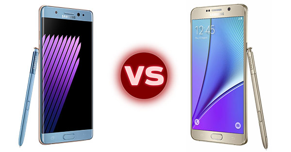 Galaxy note 7 vs note 5