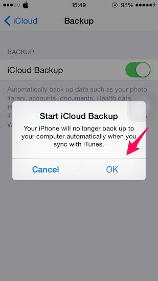 วิธีเปิดใช้งาน iCloud