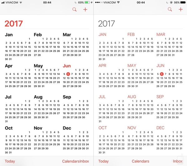 เทียบความต่างอินเทอร์เฟซ iOS 11 และ iOS 10