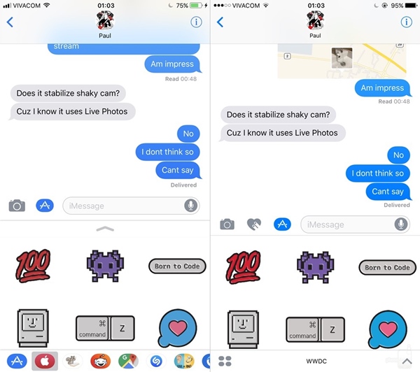 เทียบความต่างอินเทอร์เฟซ iOS 11 และ iOS 10
