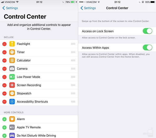 เทียบความต่างอินเทอร์เฟซ iOS 11 และ iOS 10