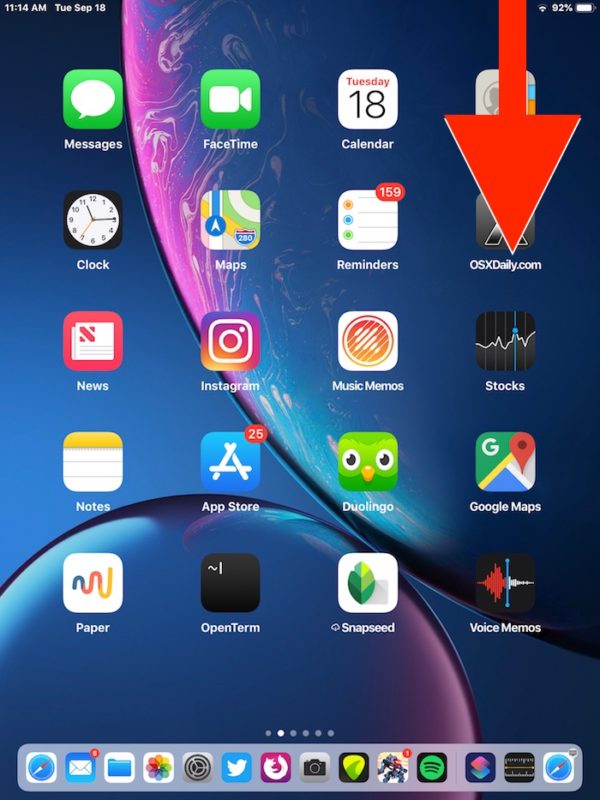 Control Center ใน iOS 12 บน iPad