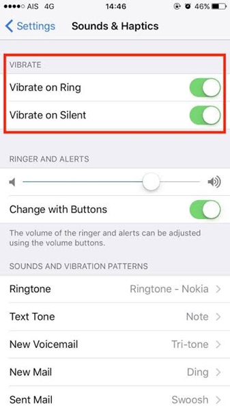 วิธีแก้ปัญหาเมื่อ iPhone ไม่สั่น