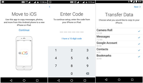 วิธีย้าย SMS จากมือถือ Android ไป iPhone