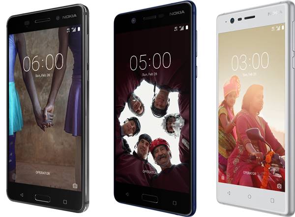Nokia 6, Nokia 5. Nokia 3