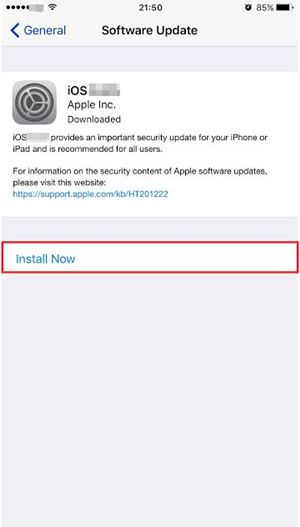 อัพเดท iOS 10