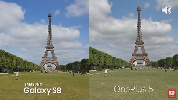 เปรียบเทียบกล้อง OnePlus 5 กับ Galaxy S8