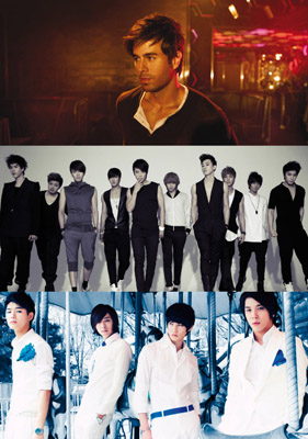 Enrique Iglesias, Super Junio, CN Blue