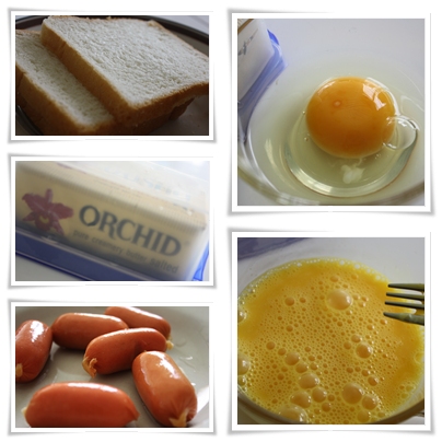 แซนวิชไส้กรอกทอด
